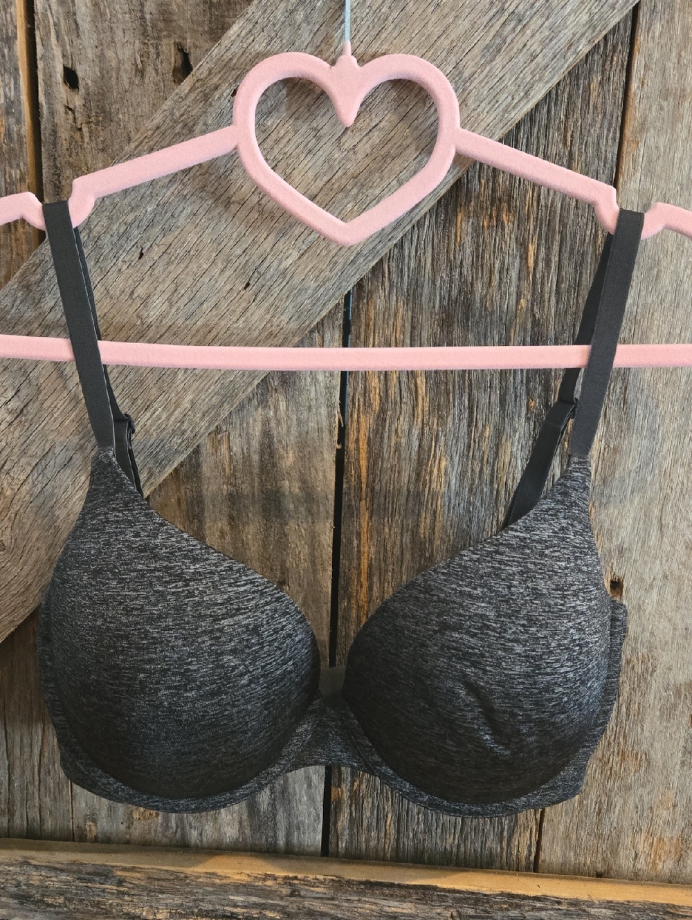 Victoria's Secret Charcoal Heather Molded T-Shirt Bra